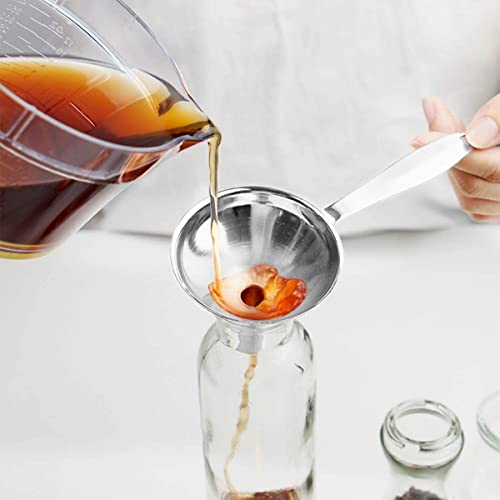 Eco-Friendly Small Funnels for Filling Bottles, 3 Pcs Stainless Steel Kitchen