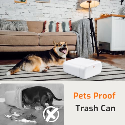 Modern MOPALL Small Bathroom Trash Can with Lid, 2.6 Gallons / Essentials